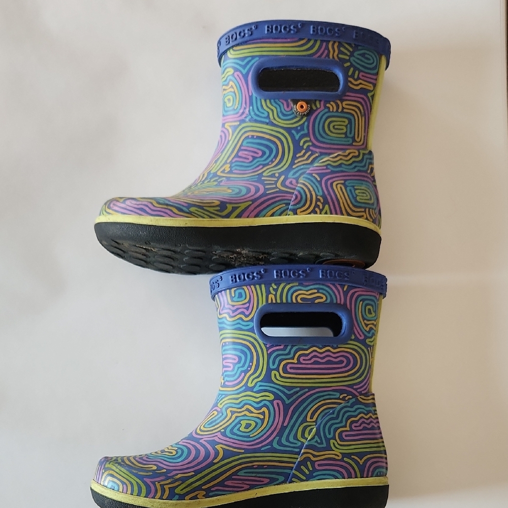BOGS Kids Multicolor Rain Boots
